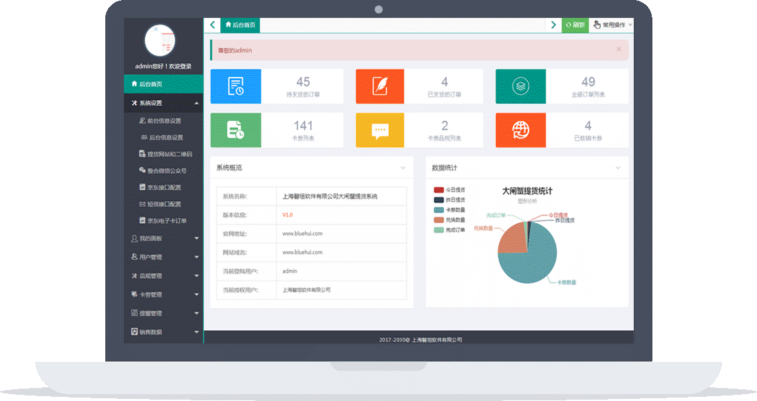 后台界面